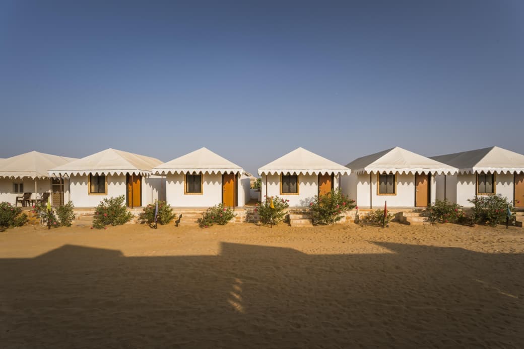 Super Luxury Tent Sitting Area Jaisalmer